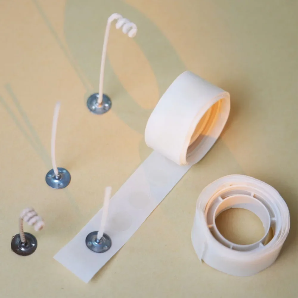 Adhesive Dot Wick - 100 Nokta/Rulo Mum Fitili Çıkartmalar 10mm