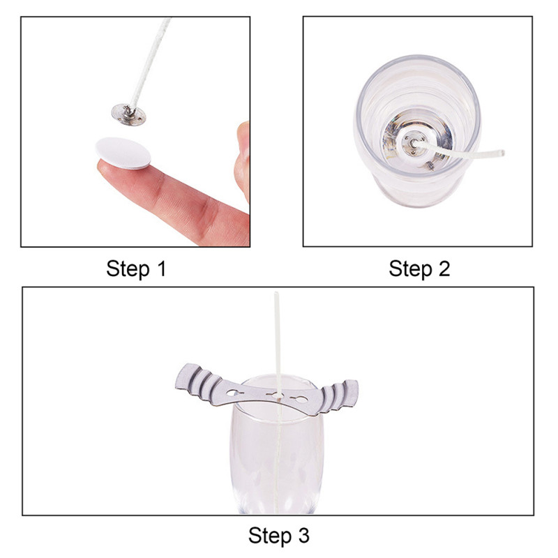 Adhesive Dot Wick - 100 adet/rulo mum fitil etiket çift