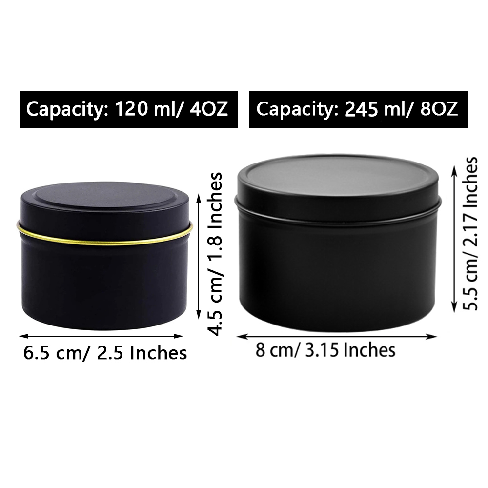 4oz/8oz Mum Kutuları Kapaklı,  - Candle Making Glass incelemesi ve fiyatı