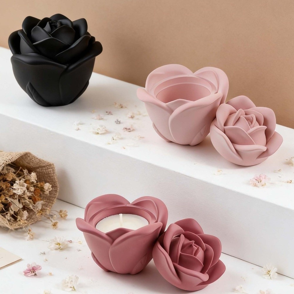 Mum Kabı Silikon Gül Çiçek Kal - Candle Making Vessels incelemesi ve fiyatı