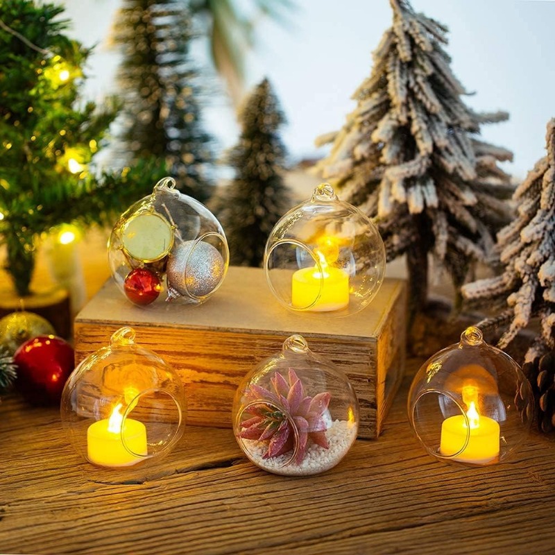 6/12 Adet Mini Asılı Cam Teali - Candle Making Glass incelemesi ve fiyatı