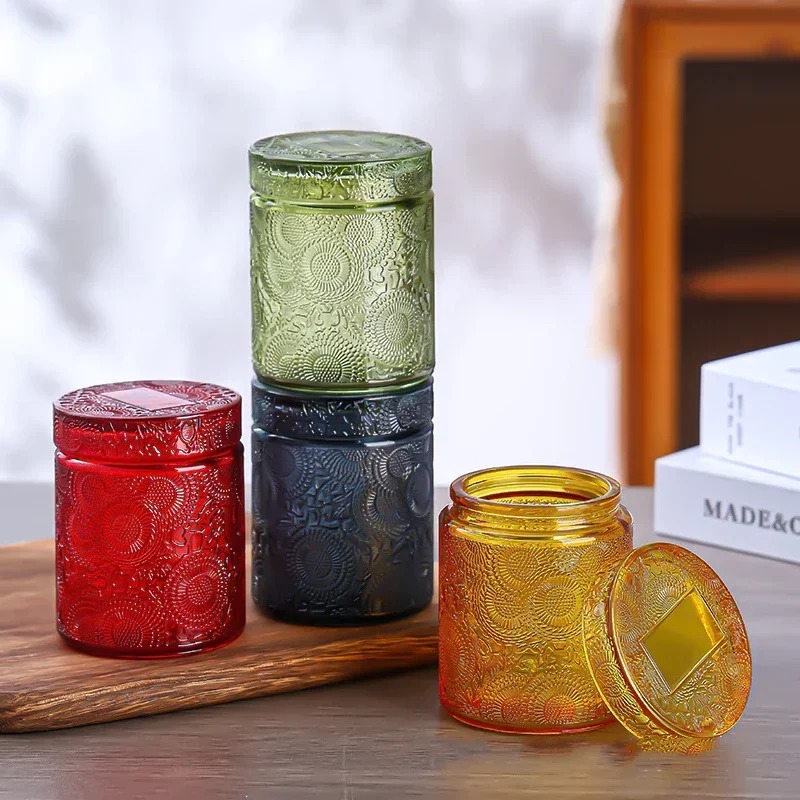 1 adet boş cam mum kabı, kapak - Candle Making Glass incelemesi ve fiyatı